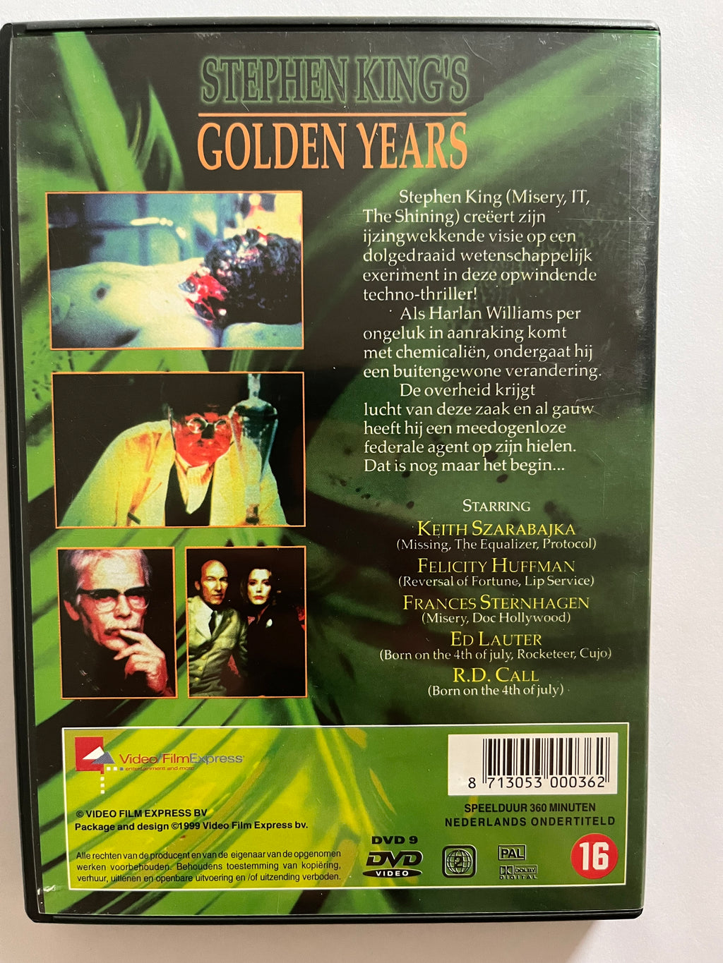 Stephen King’s Golden Years – 2-Disc DVD Edition (1991) | Keith Szarabajka