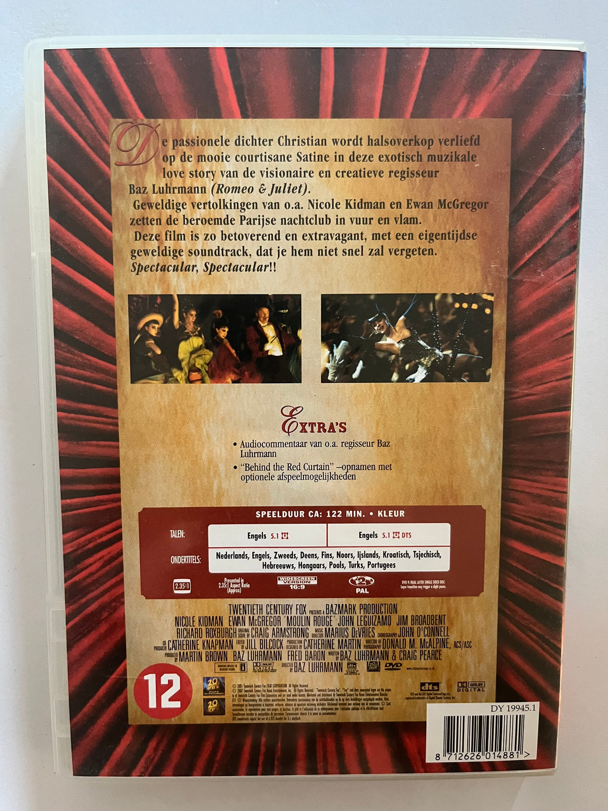 Moulin Rouge! – DVD (2001) | Nicole Kidman & Ewan McGregor