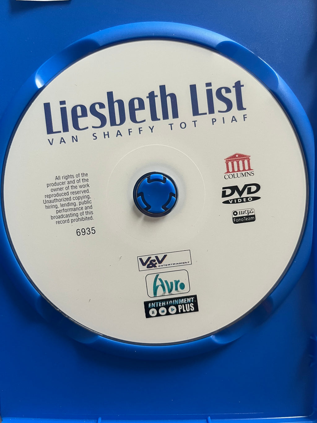 Liesbeth List: Van Shaffy tot Piaf – DVD (2006) | Dutch Music