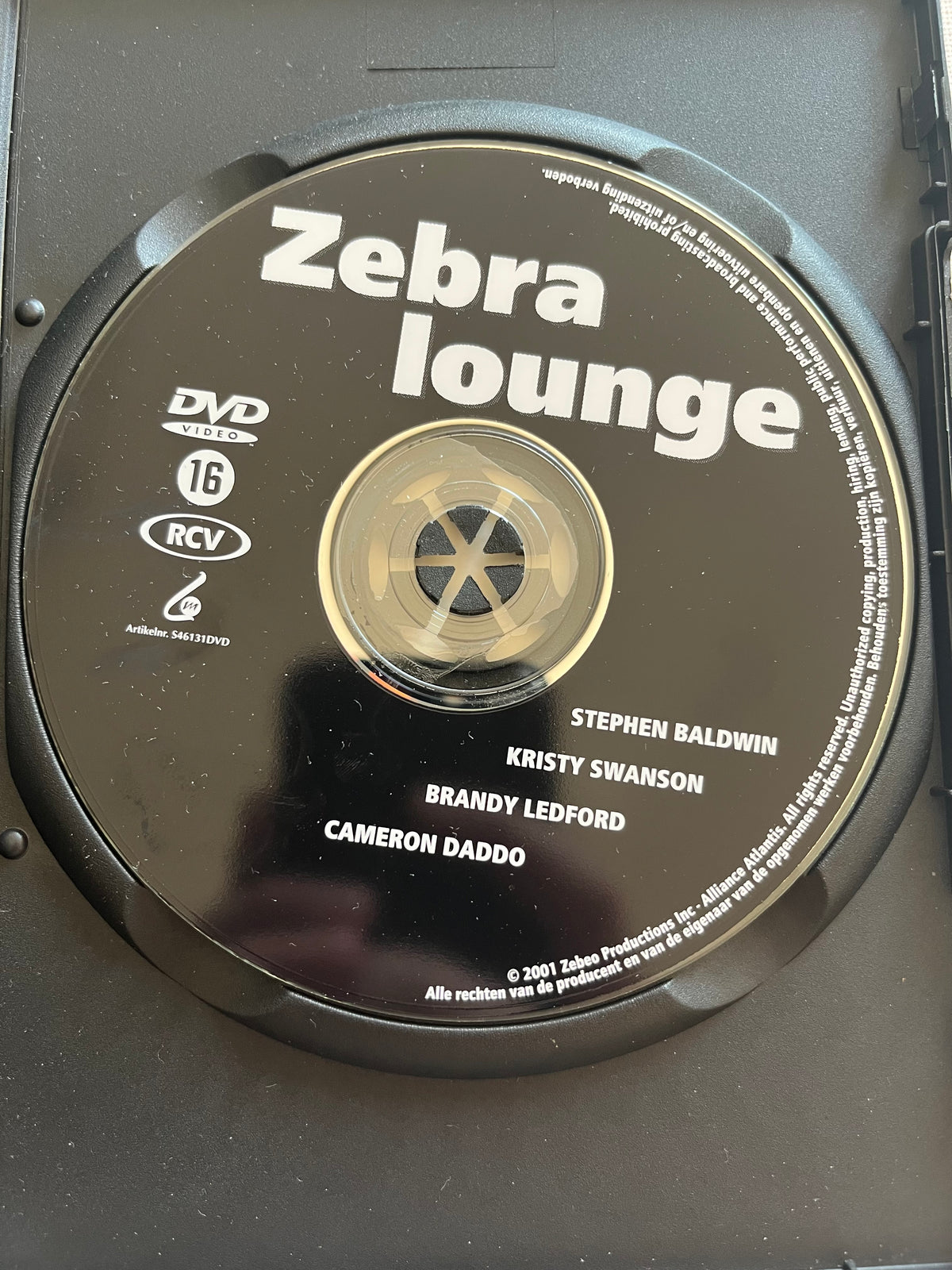 Zebra Lounge – DVD (2001) | Stephen Baldwin & Kristy Swanson