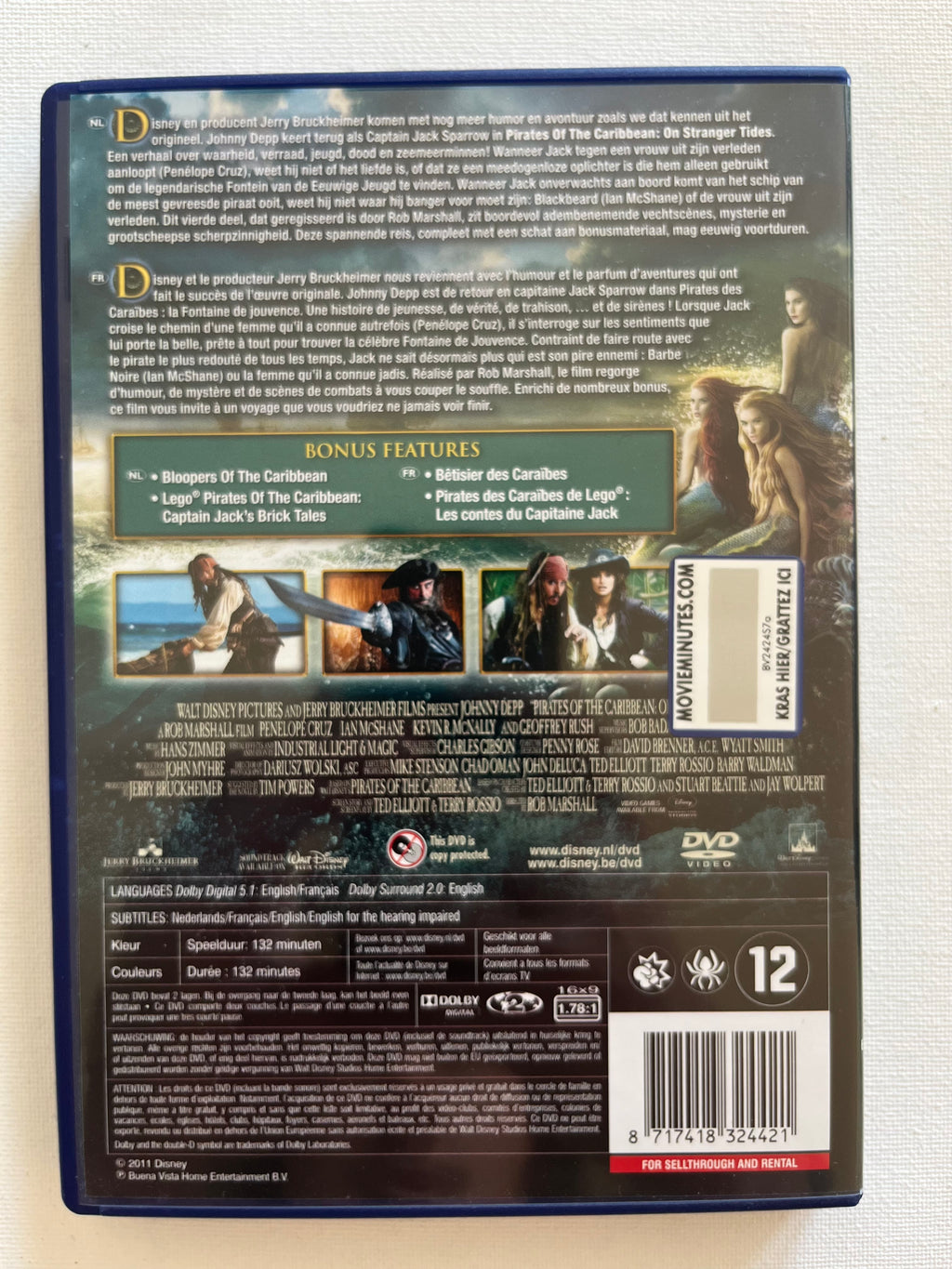 Disney Pirates of the Caribbean: On Stranger Tides – DVD (2011) | Johnny Depp