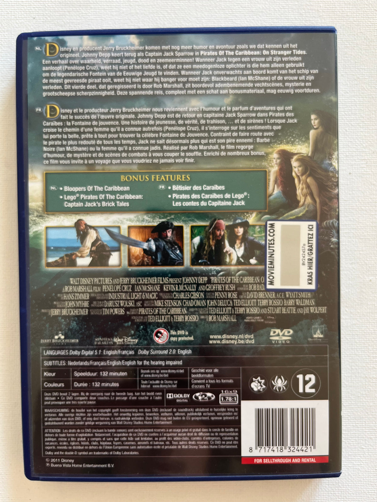 Disney Pirates of the Caribbean: On Stranger Tides – DVD (2011) | Johnny Depp