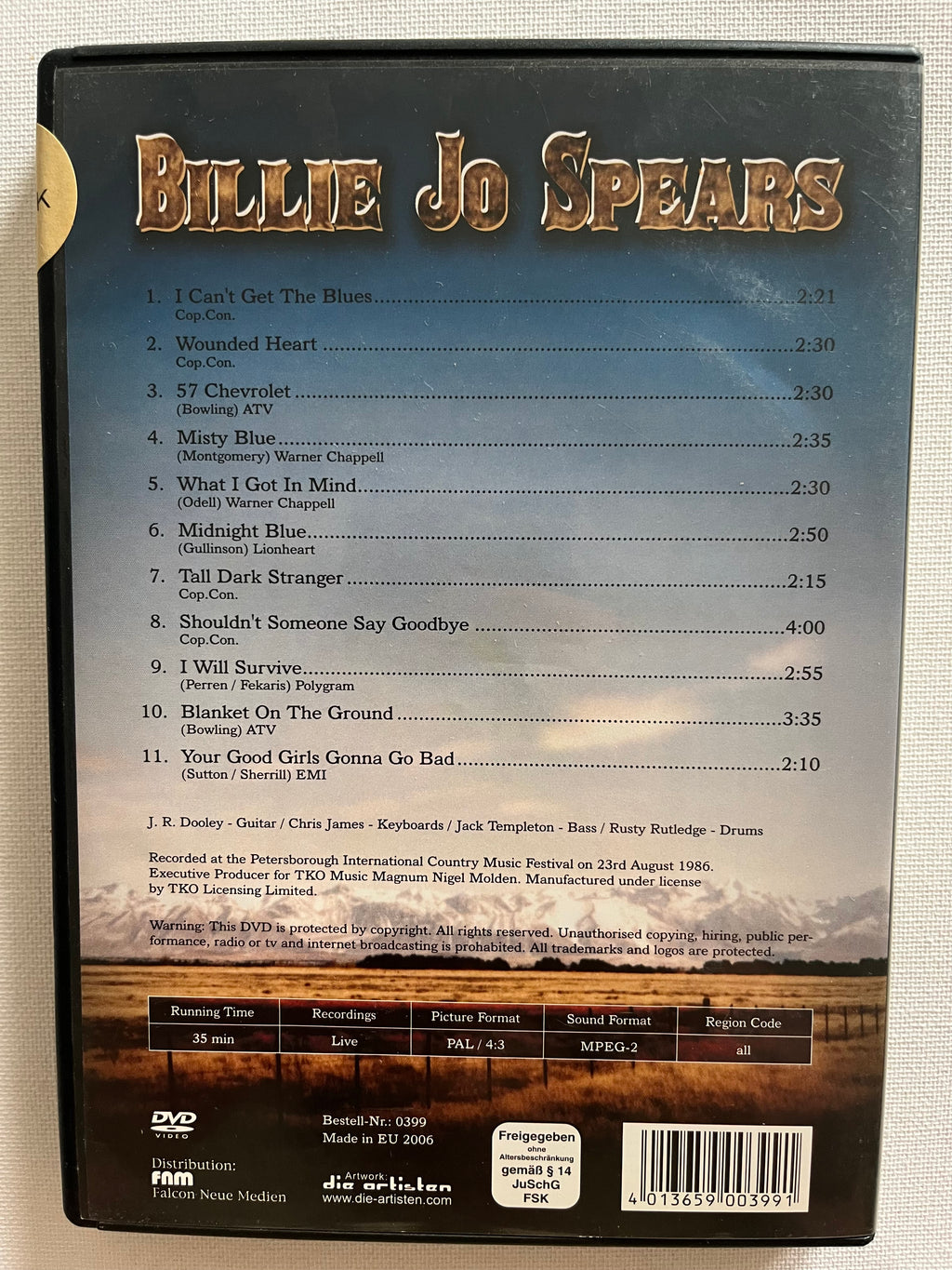 Billie Jo Spears – DVD | Classic Country Music