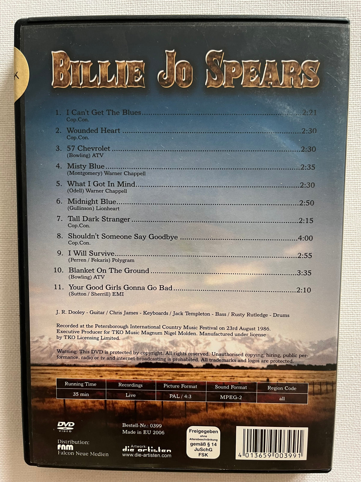 Billie Jo Spears – DVD | Classic Country Music
