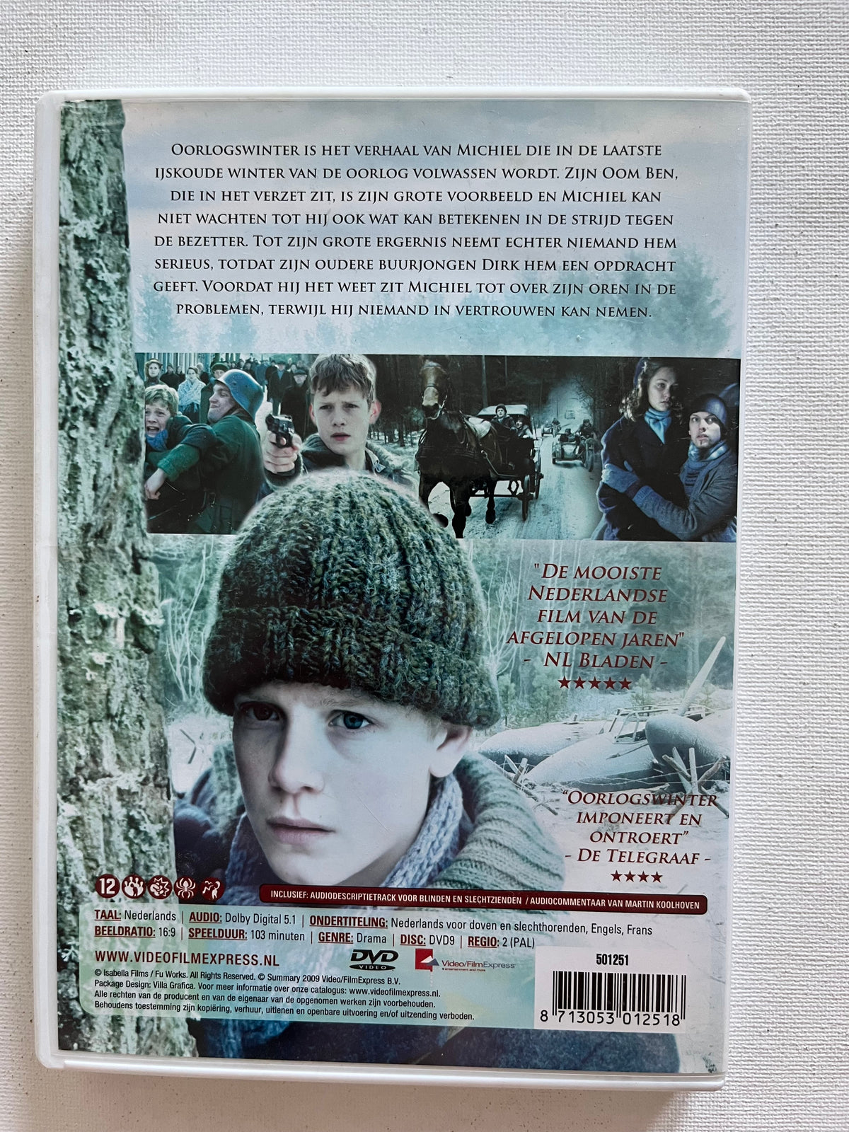 Oorlogswinter – DVD (2008) | Martijn Lakemeier & Jamie Campbell Bower