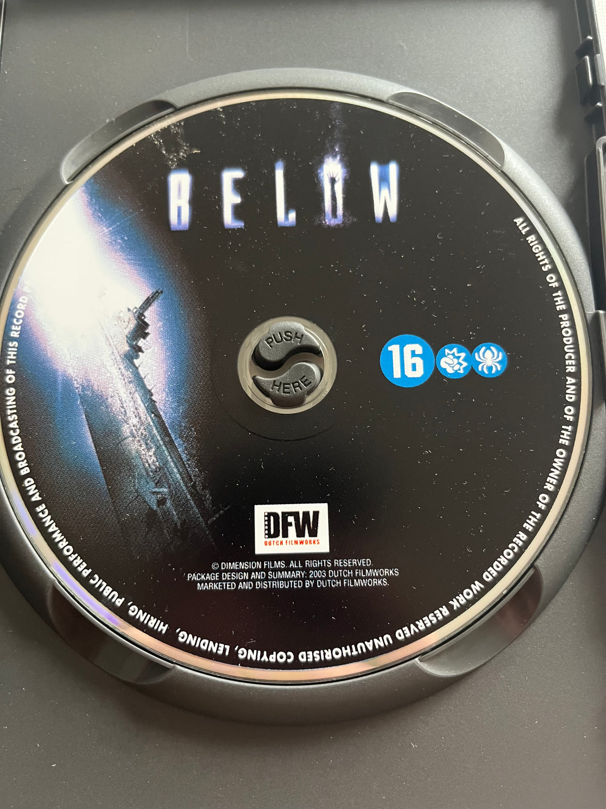 Below – DVD (2002) | Bruce Greenwood & Olivia Williams