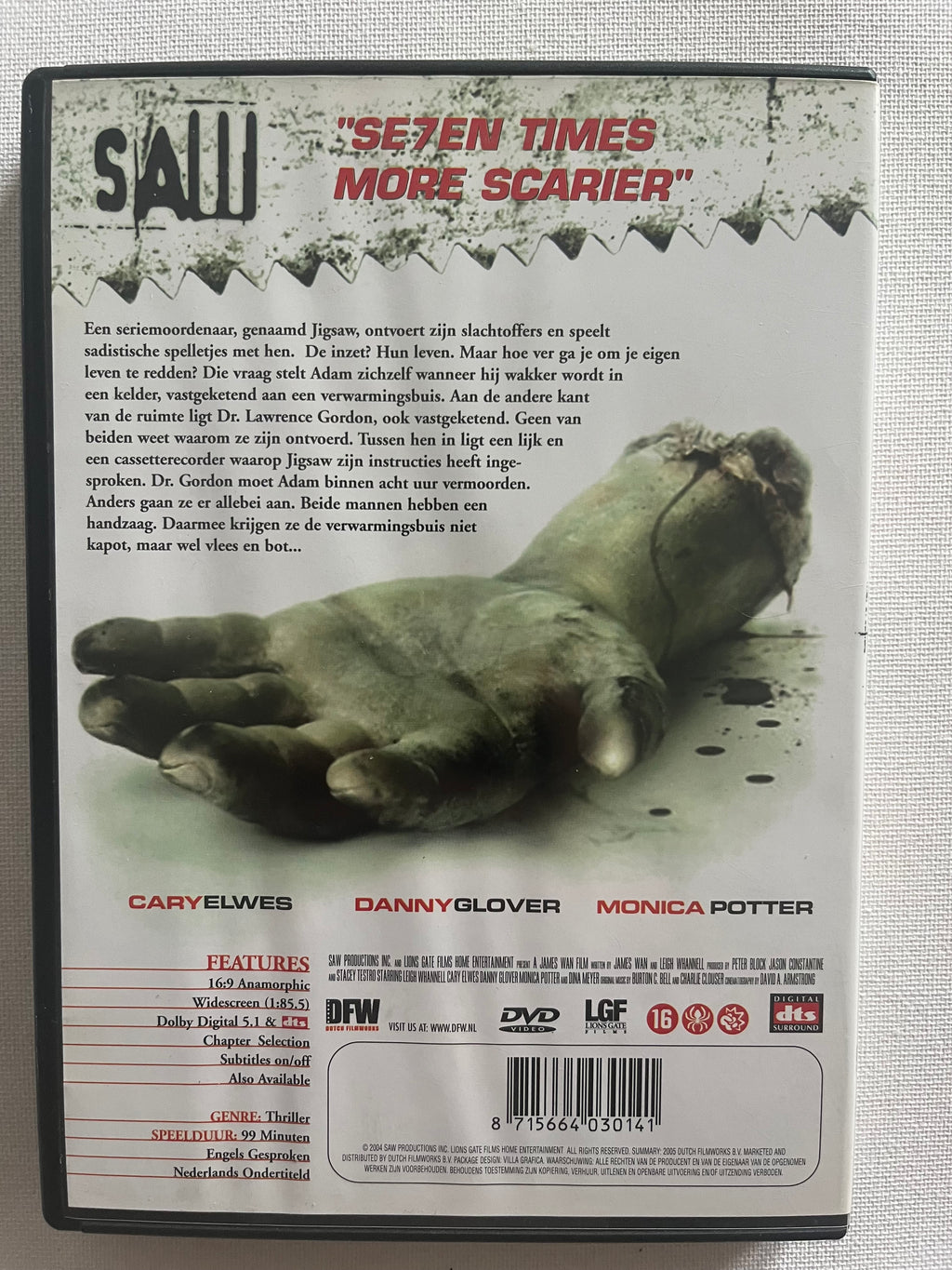 Saw – DVD (2004) | Cary Elwes & Leigh Whannell