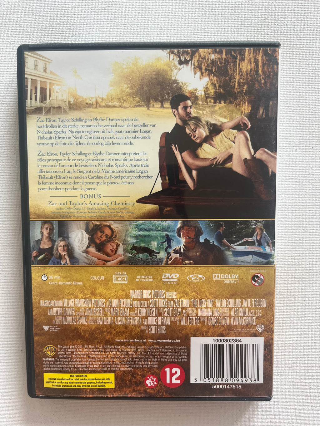 The Lucky One – DVD (2012) | Zac Efron & Taylor Schilling
