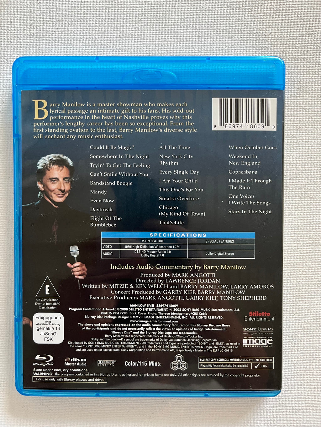 Barry Manilow – Manilow Live! – Blu-ray | Live Concert