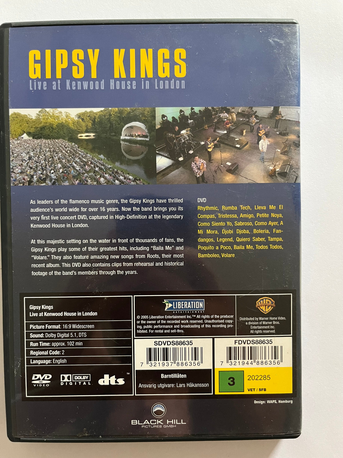 Gipsy Kings: Live at Kenwood House in London – DVD (2005) | Live Concert