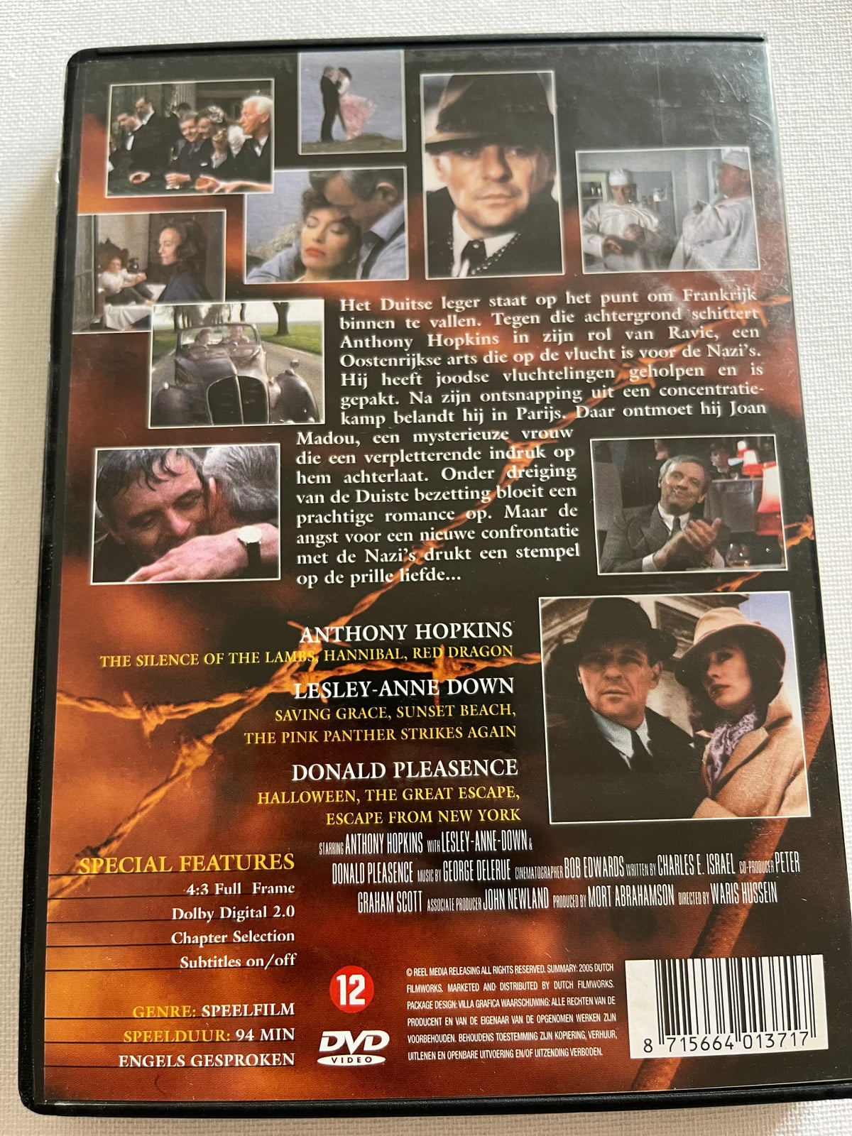Arch of Triumph – DVD (1984) | Anthony Hopkins & Lesley-Anne Down – War Drama