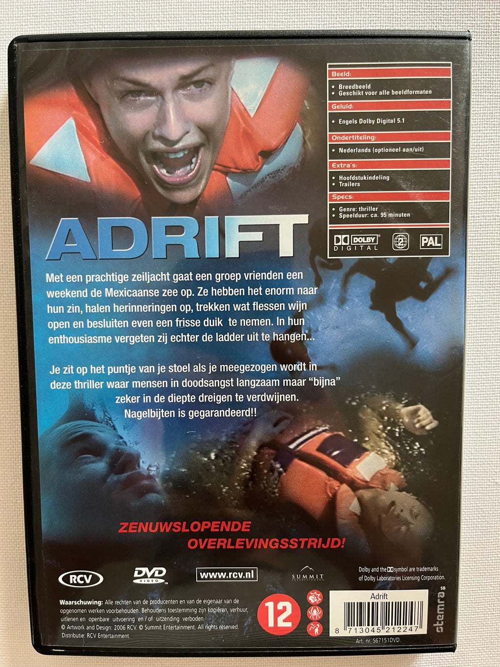 Adrift – DVD (2006) | Susan May Pratt – Survival Thriller