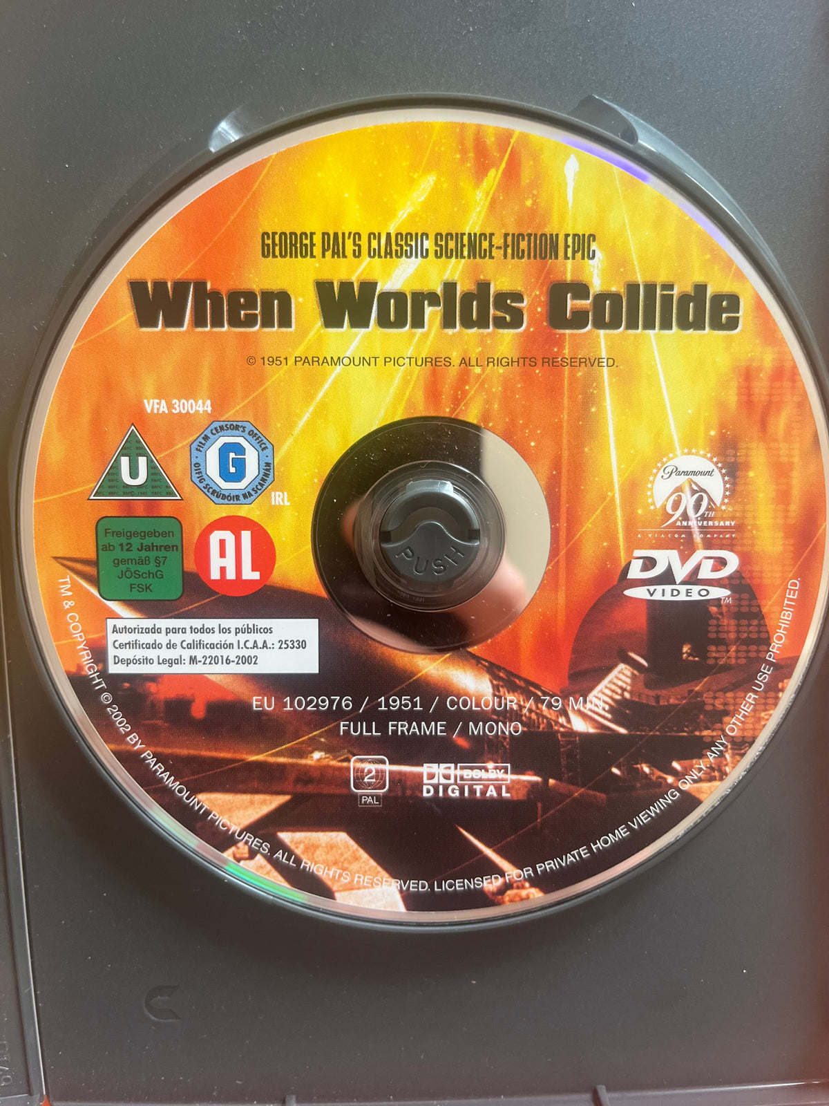 When Worlds Collide – DVD (1951) | Richard Derr & Barbara Rush