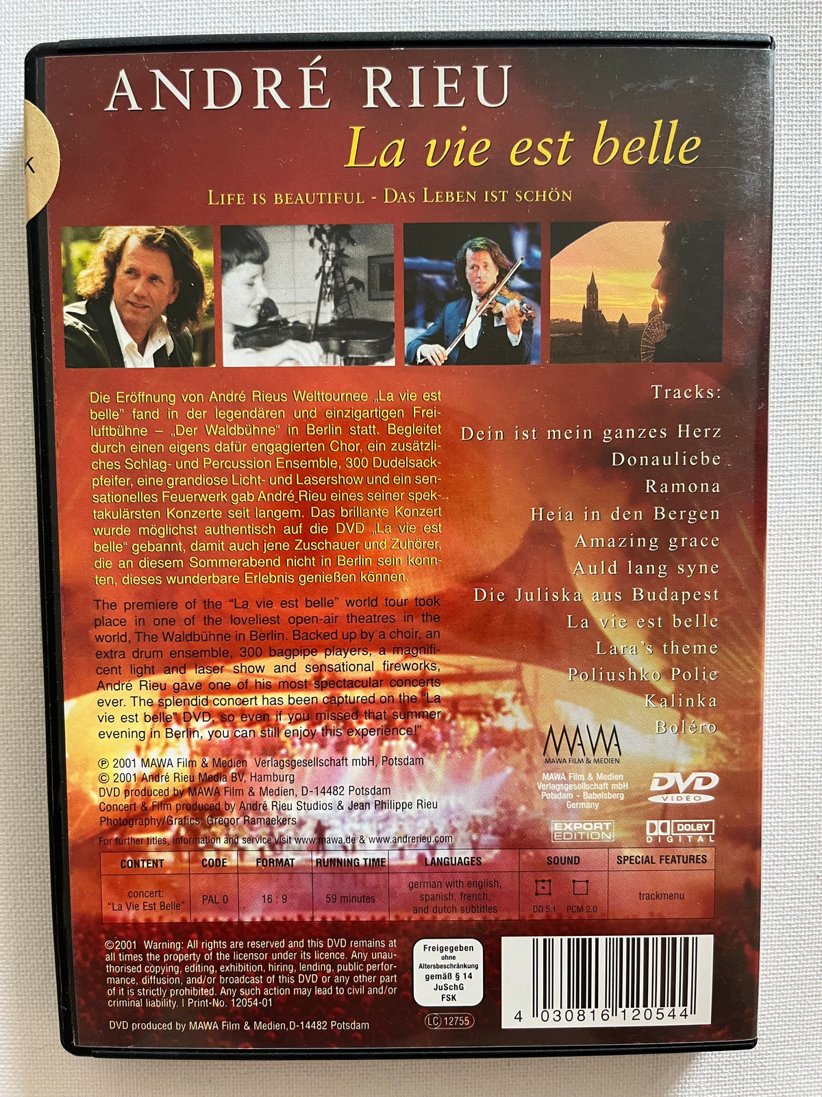 André Rieu – La Vie Est Belle – DVD (2003) | Live Concert