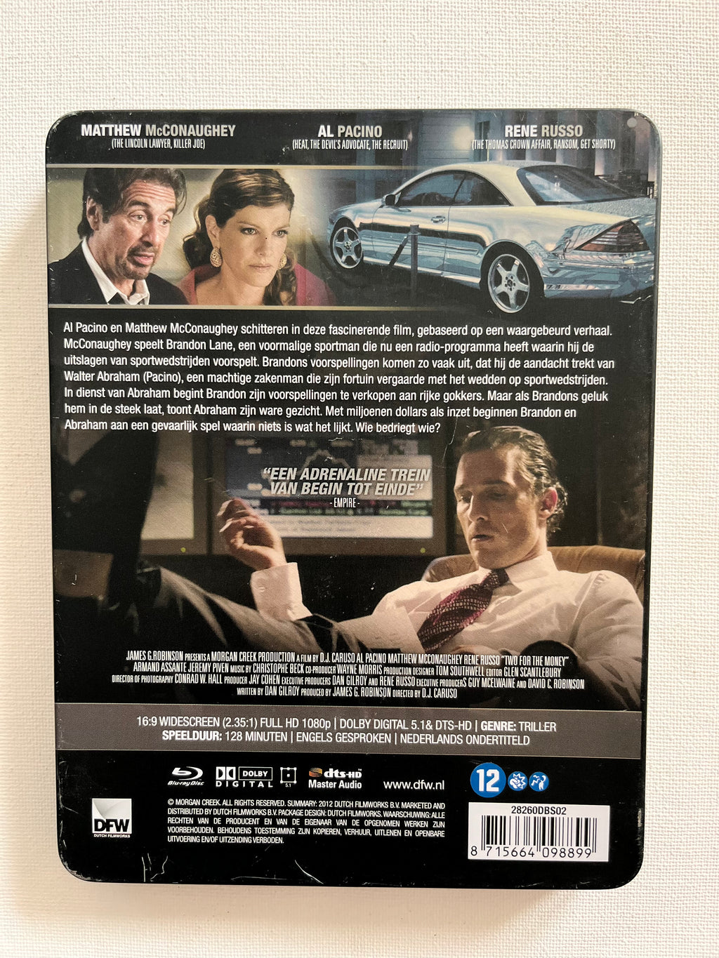 Two for the Money – Steelbook Blu-ray (2005) | Al Pacino & Matthew McConaughey