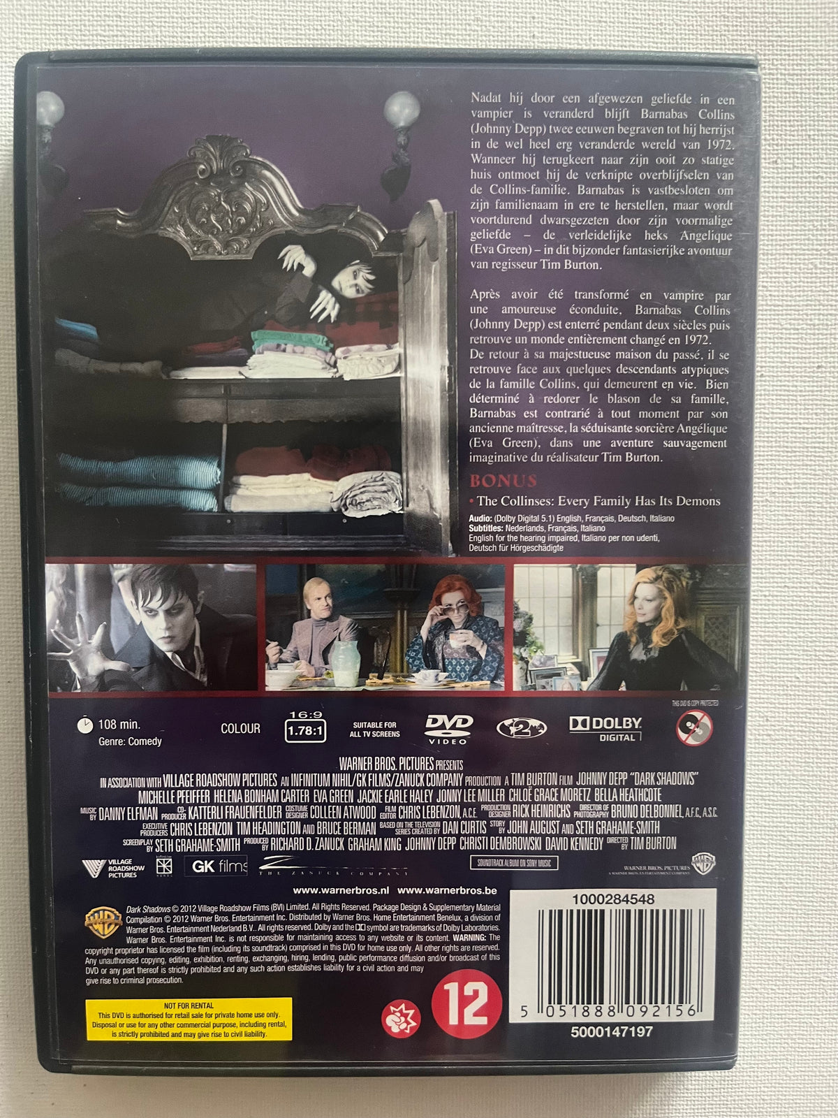 Dark Shadows – DVD (2012) | Johnny Depp & Eva Green