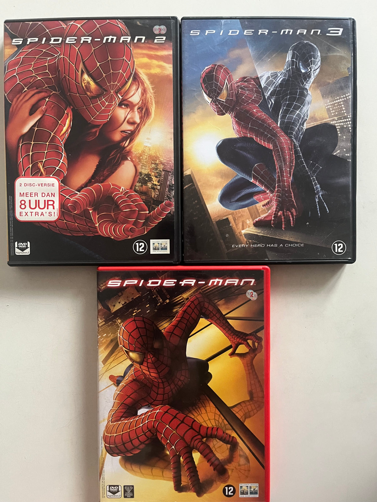 Spider-Man 1, 2 & 3 – 2-Disc Editions DVD Collection (2002–2007) | Tobey Maguire