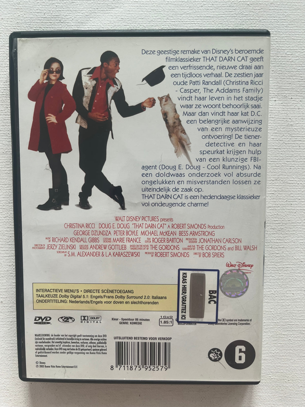 Disney That Darn Cat – DVD (1997) | Christina Ricci & Doug E. Doug
