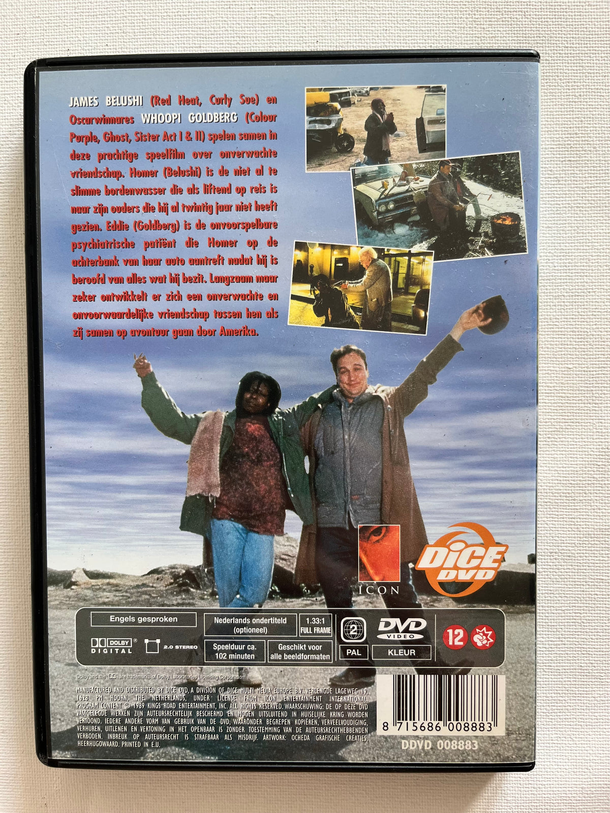 Homer and Eddie – DVD (1989) | James Belushi & Whoopi Goldberg