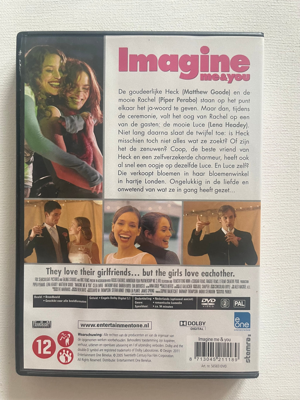 Imagine Me & You – DVD (2005) | Piper Perabo & Lena Headey