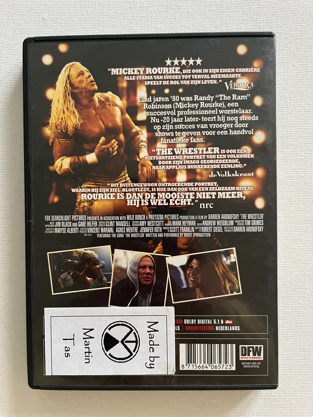 The Wrestler – DVD (2008) | Mickey Rourke & Marisa Tomei