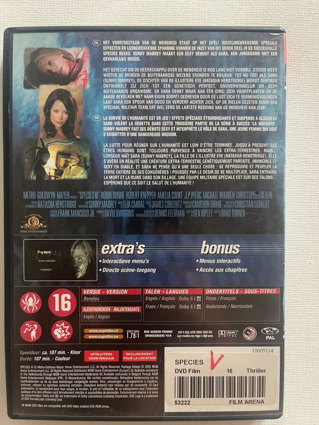 Species III – DVD (2004) | Sunny Mabrey & Natasha Henstridge