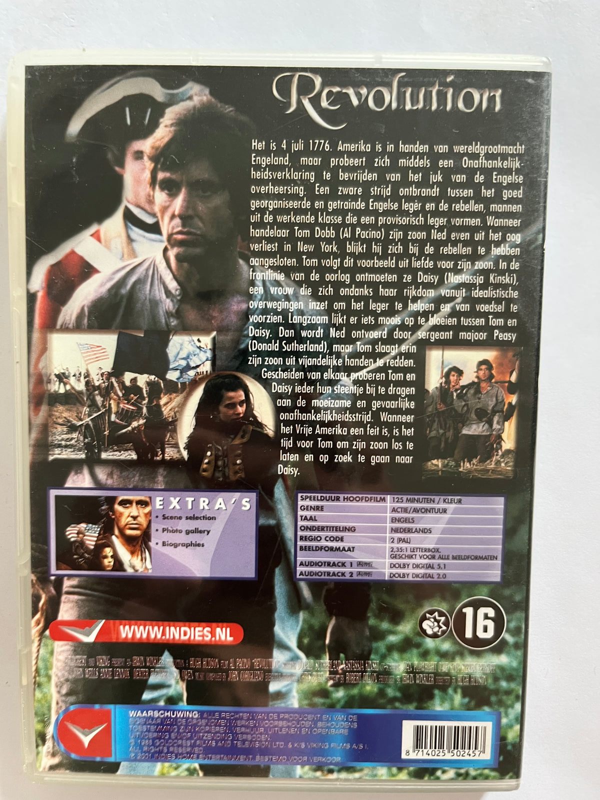 Revolution – DVD (1985) | Al Pacino & Donald Sutherland