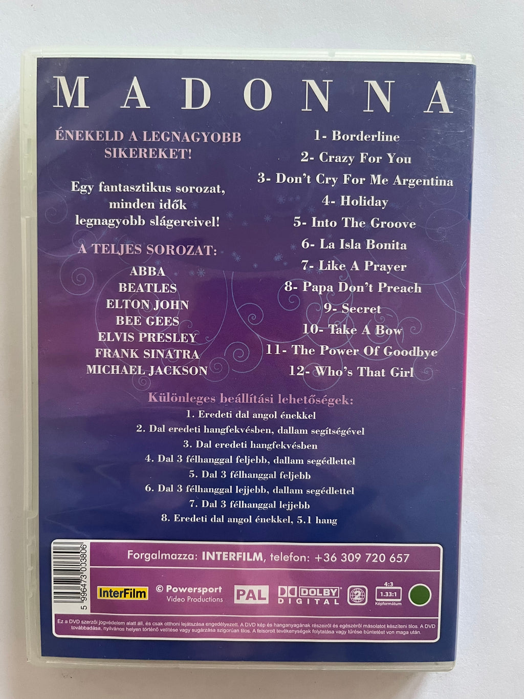 Madonna Karaoke – DVD | Sing Along to Madonna’s Greatest Hits