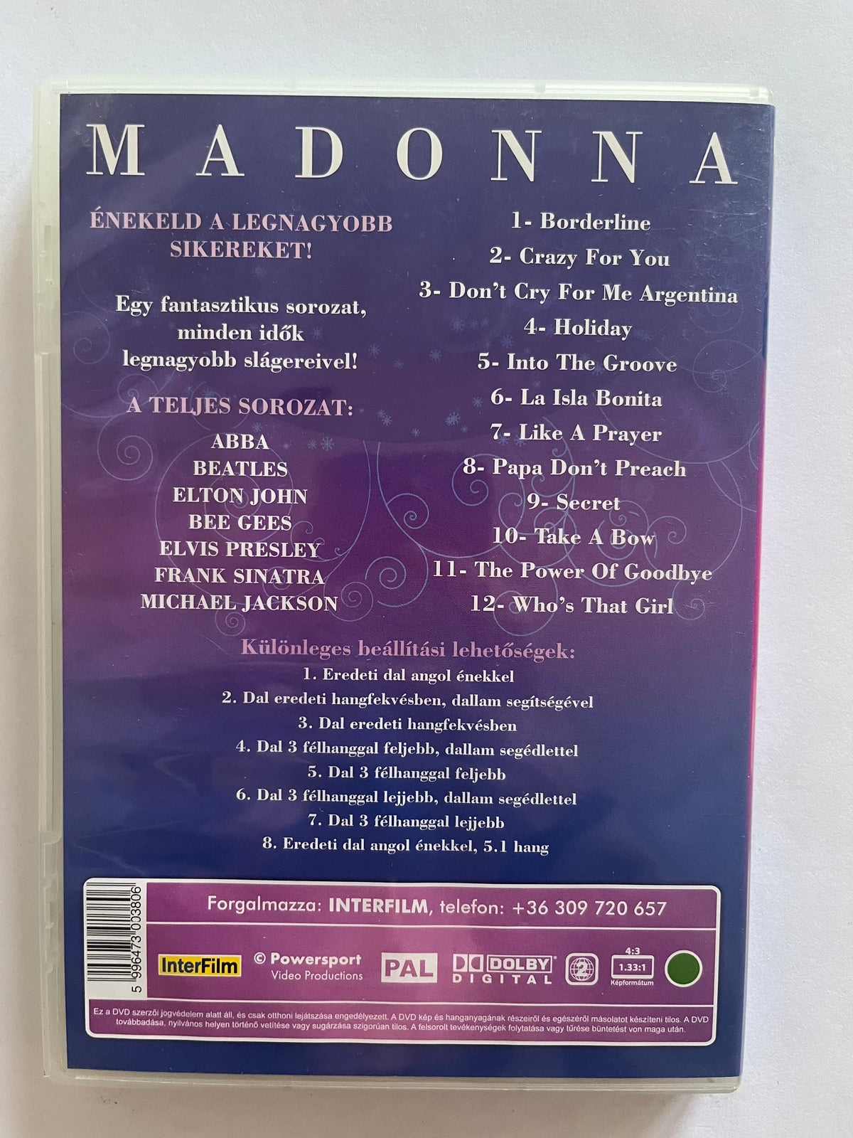Madonna Karaoke – DVD | Sing Along to Madonna’s Greatest Hits