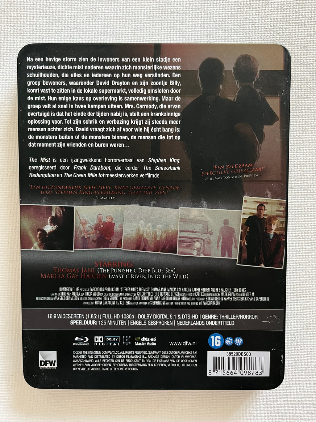 The Mist – Limited Edition Steelbook Blu-ray (2007) | Thomas Jane & Marcia Gay Harden