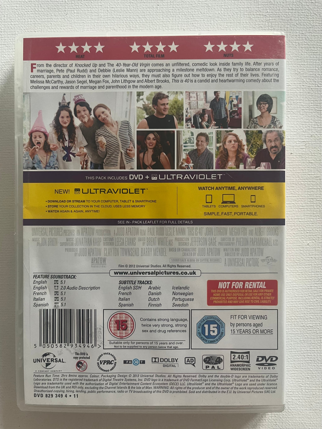 This Is 40 – DVD (2012) | Paul Rudd & Leslie Mann