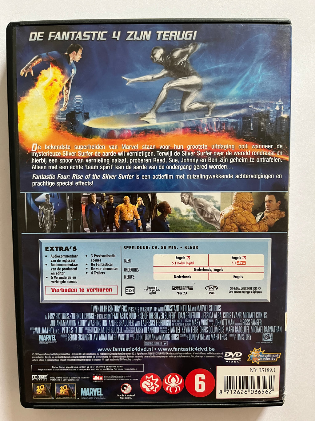 Fantastic Four: Rise of the Silver Surfer – DVD (2007) | Ioan Gruffudd & Jessica Alba