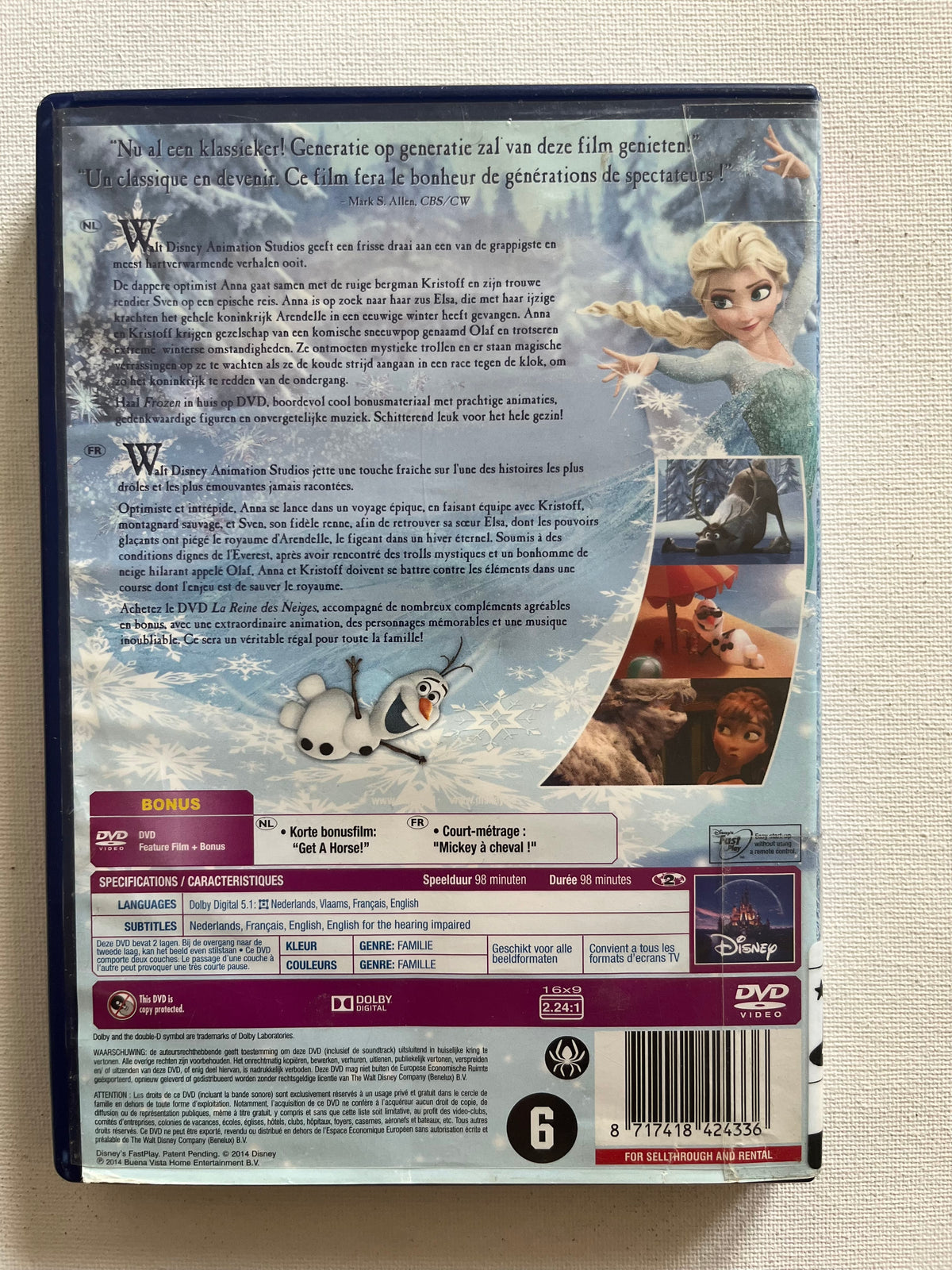 Disney Frozen – DVD (2013) | Kristen Bell & Idina Menzel