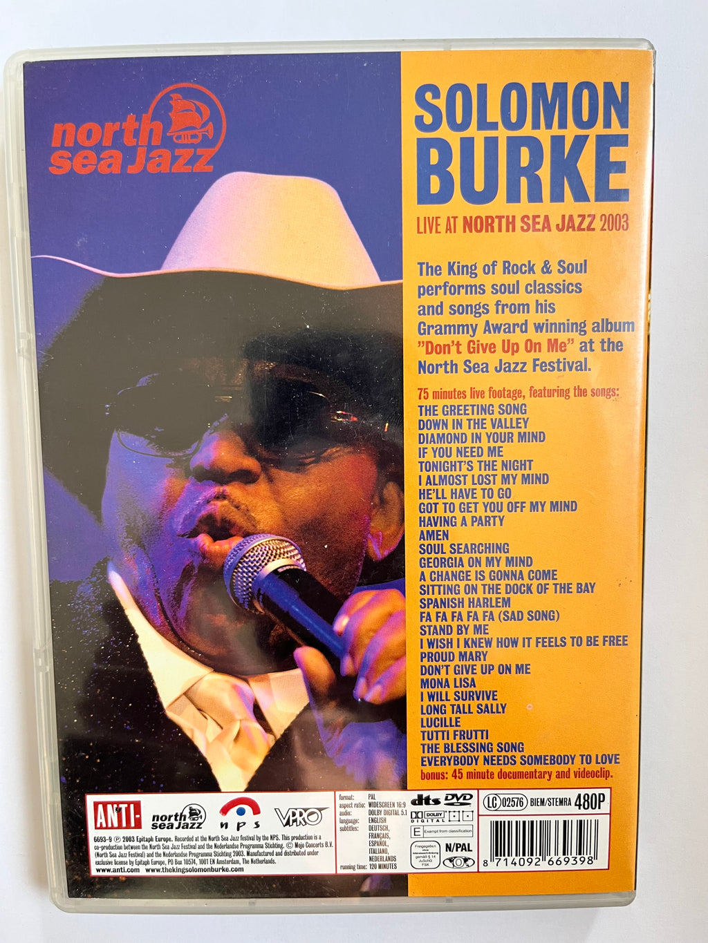 Solomon Burke – Live at North Sea Jazz DVD (2003) | Live Concert