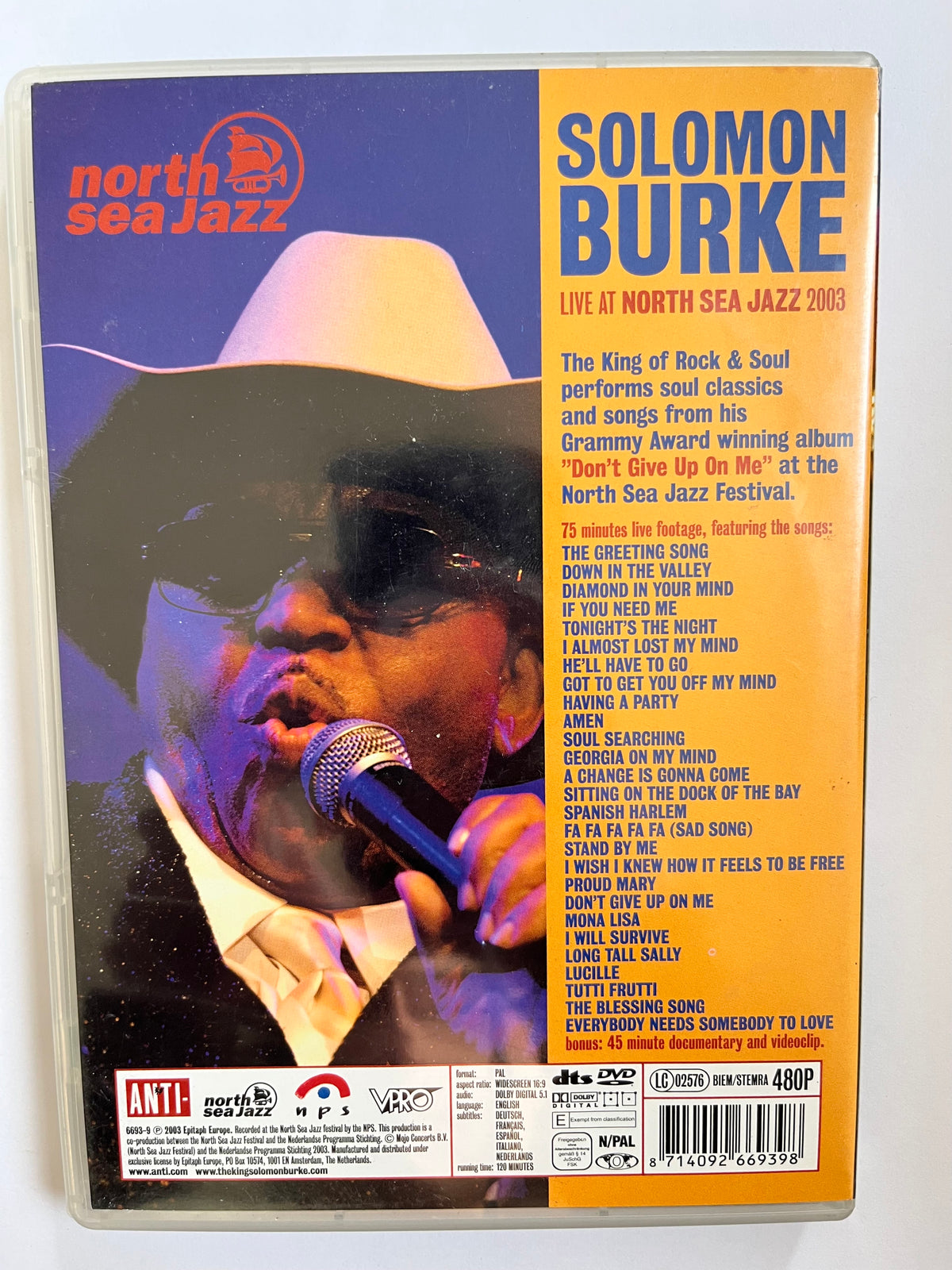Solomon Burke – Live at North Sea Jazz DVD (2003) | Live Concert