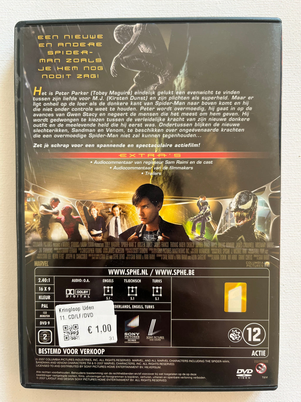 Spider-Man 3 – DVD (2007) | Tobey Maguire & Kirsten Dunst