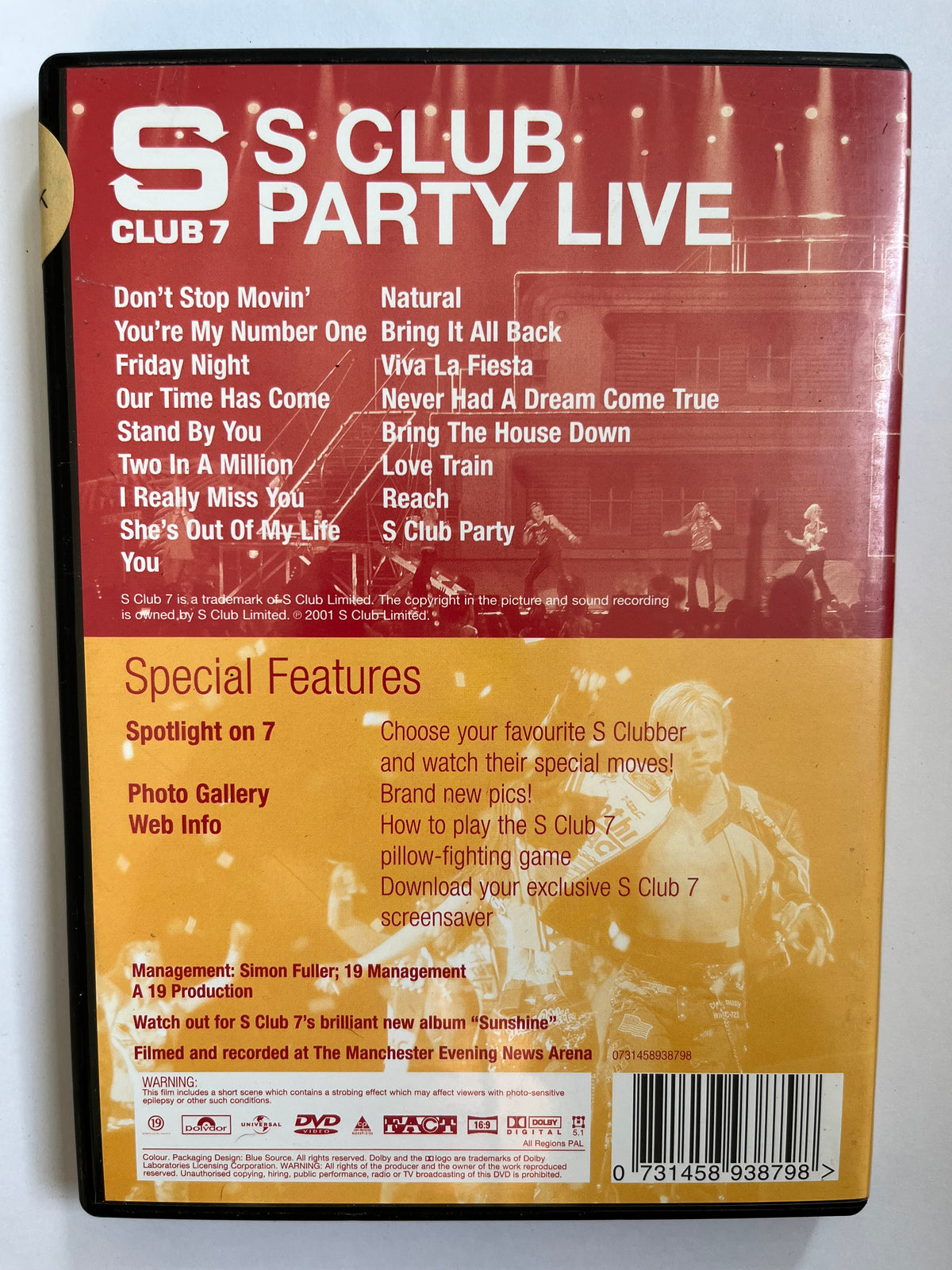 S Club – S Club Party Live DVD (2001) | Live Concert