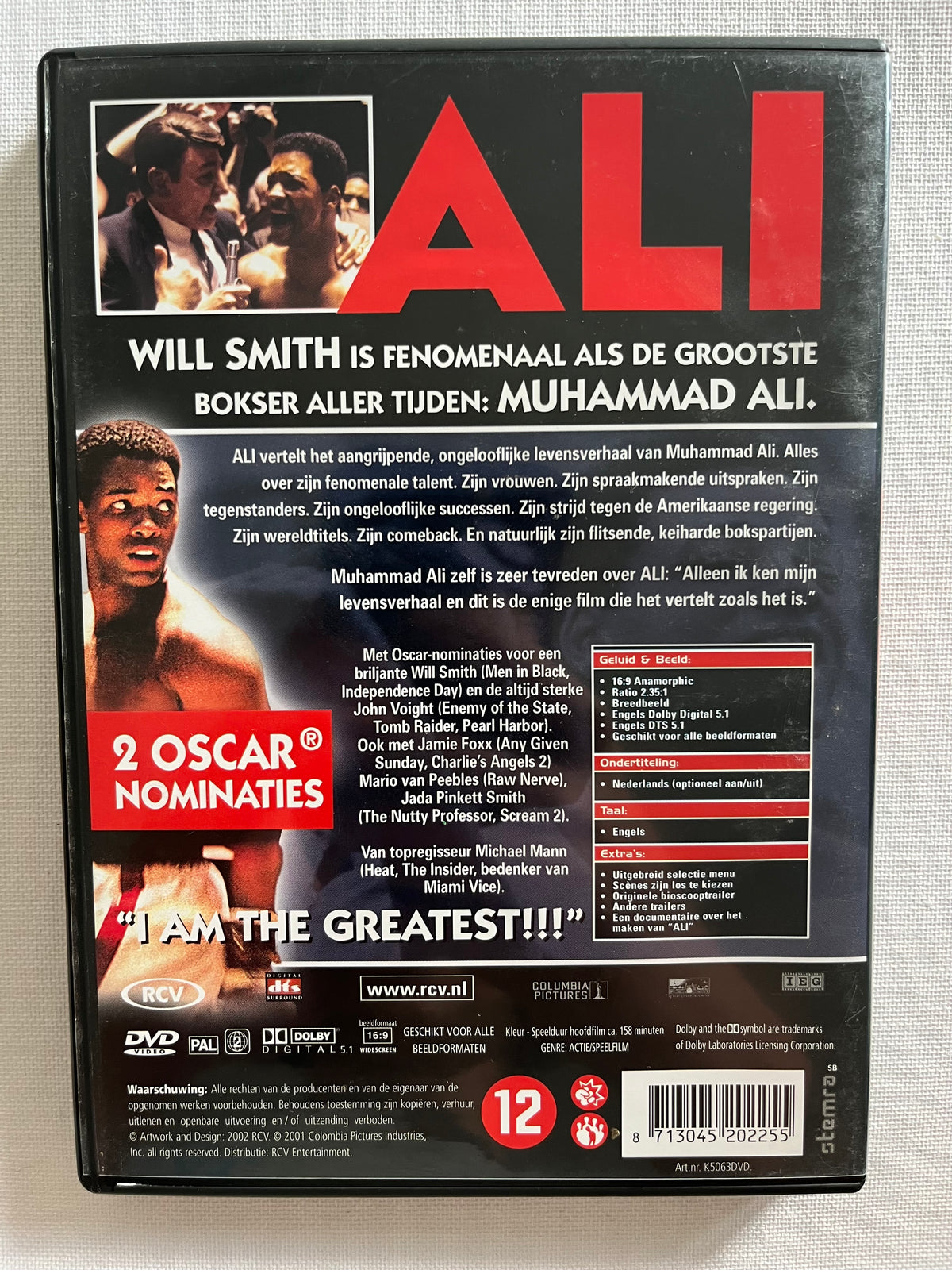 Ali – DVD (2001) | Will Smith – Muhammad Ali Biographical Drama