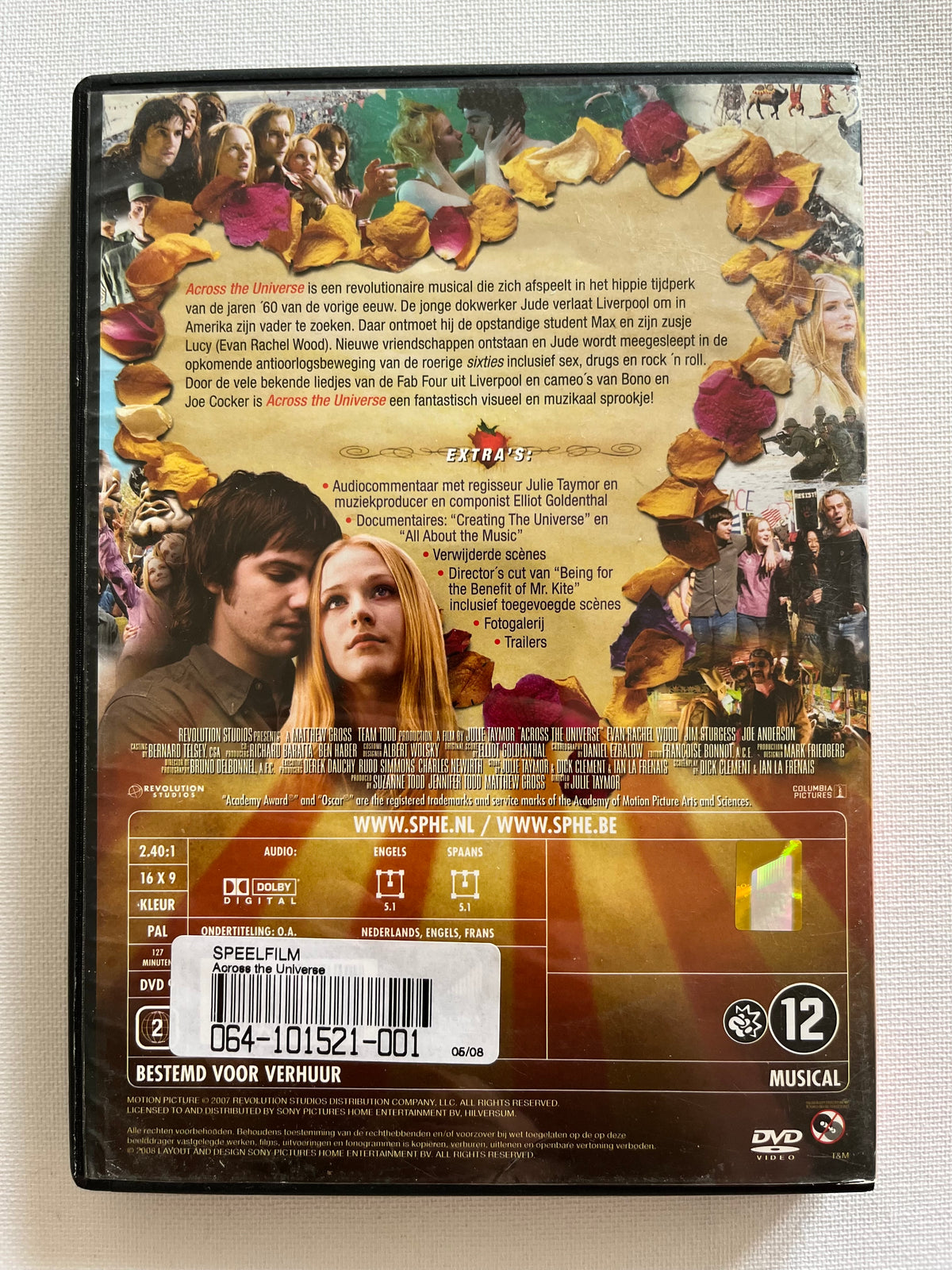 Across the Universe – DVD (2007) | Jim Sturgess & Evan Rachel Wood – Musical Drama