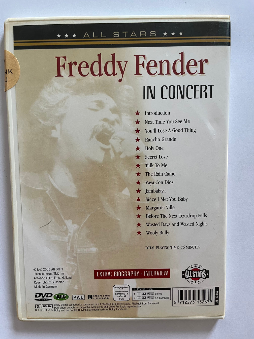 Freddy Fender: Wasted Days and Wasted Nights – DVD | Live Country Music