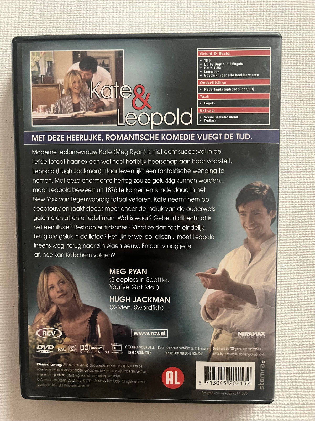Kate & Leopold – DVD (2001) | Meg Ryan & Hugh Jackman
