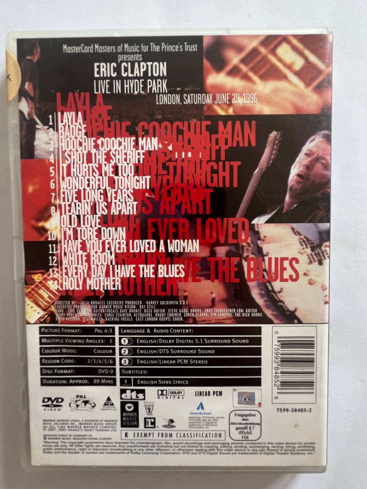Eric Clapton: Live in Hyde Park – DVD (1997) | Live Concert