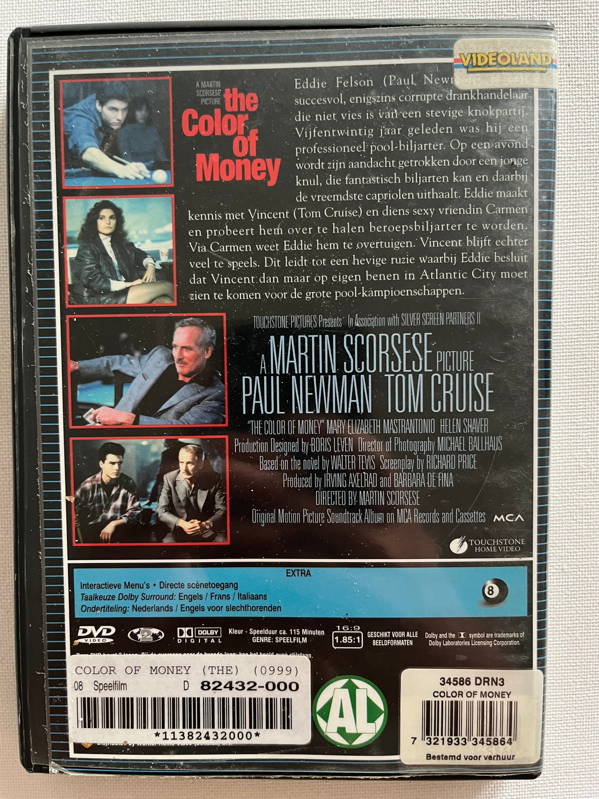 The Color of Money – DVD (1986) | Paul Newman & Tom Cruise