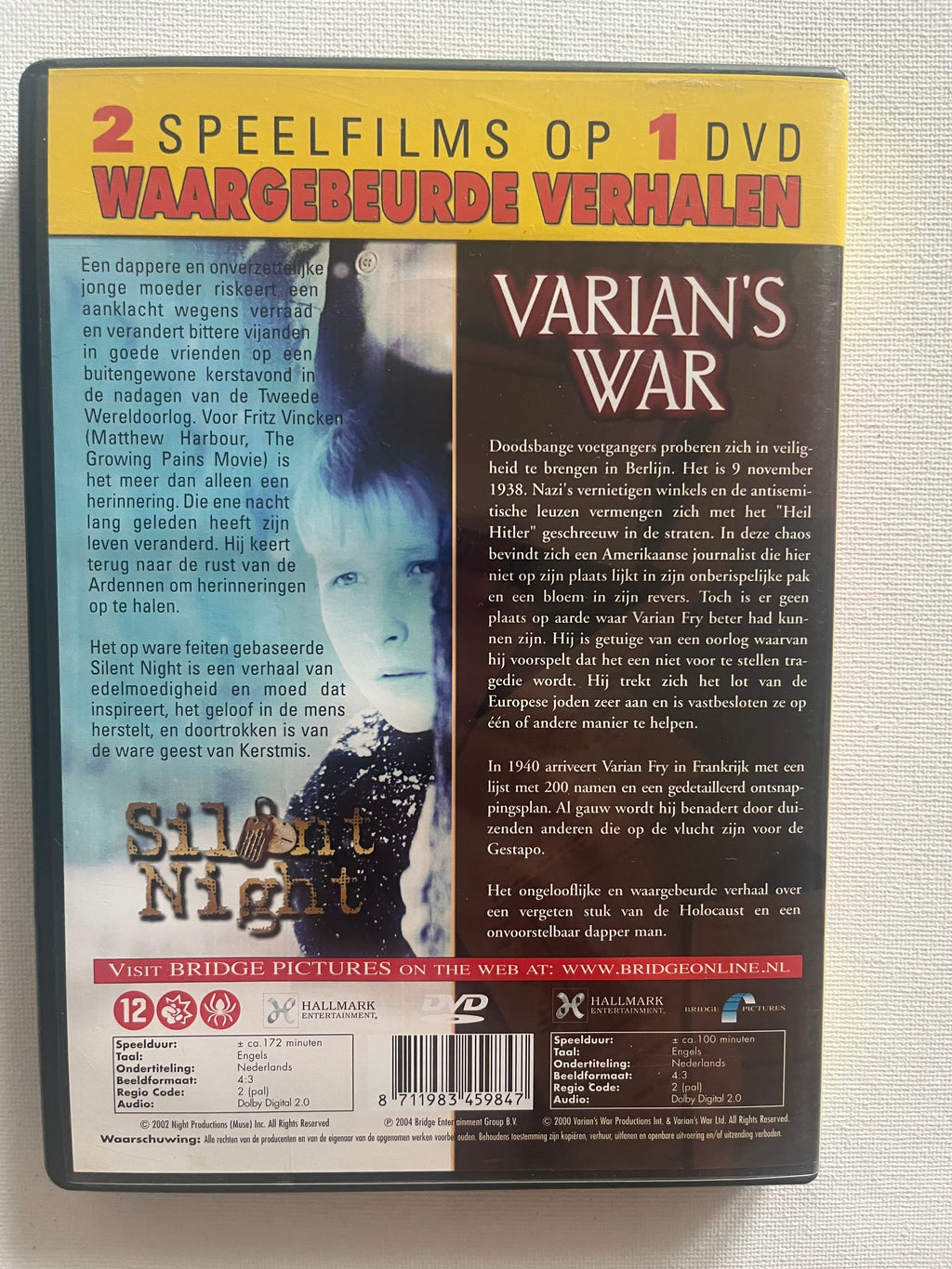 Silent Night + Varian’s War – 2-Movie DVD Set (2002–2001)