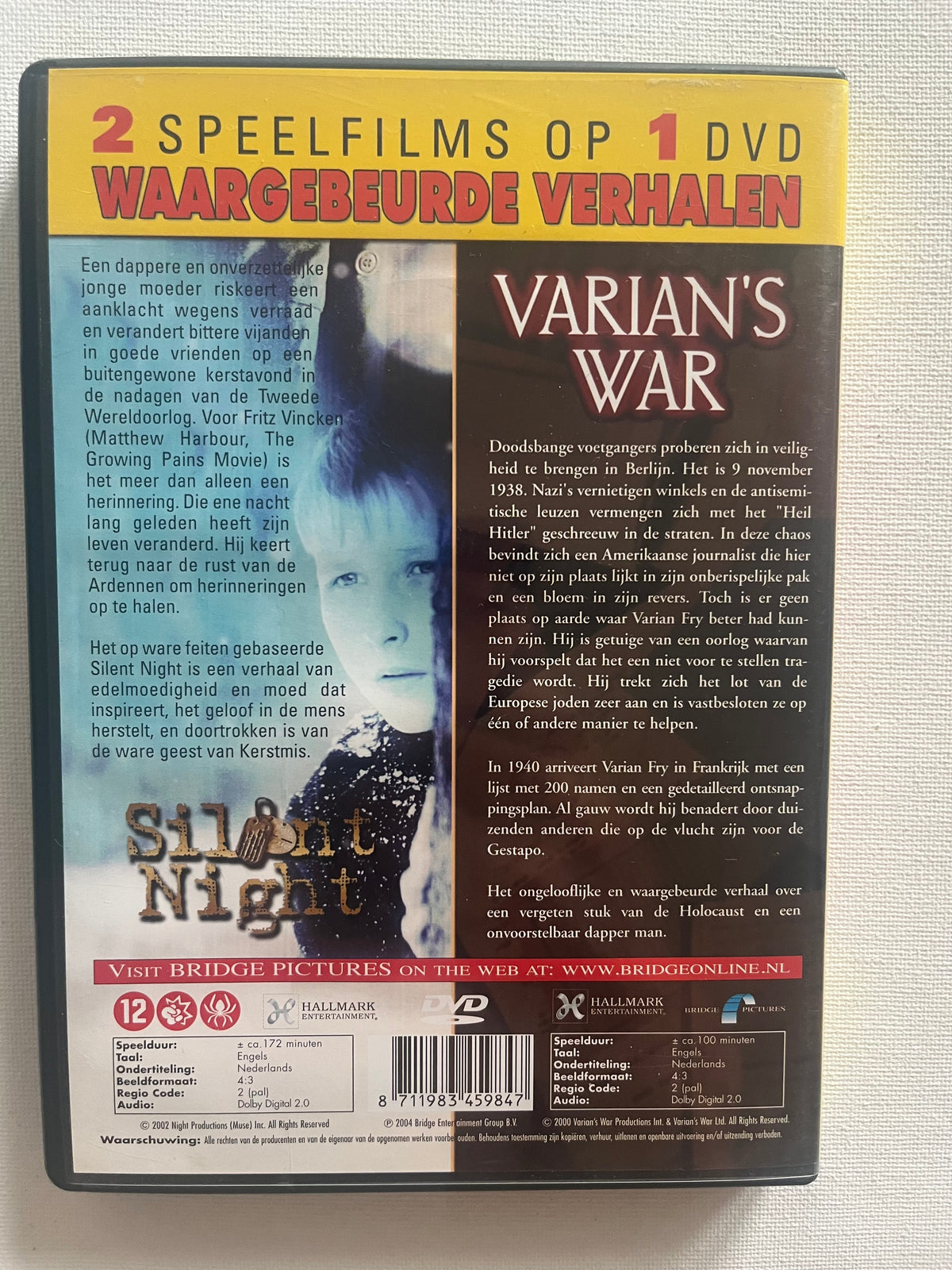 Silent Night + Varian’s War – 2-Movie DVD Set (2002–2001)