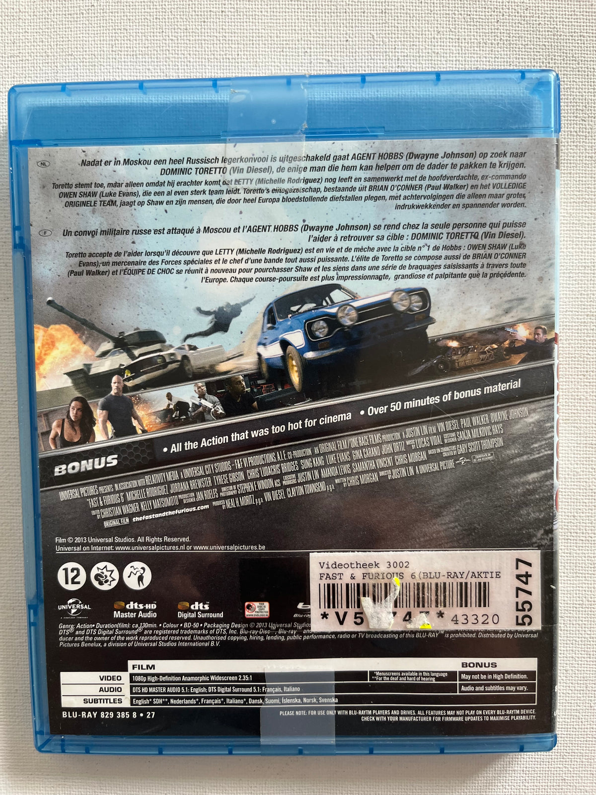 Fast & Furious 6 – Blu-ray (2013) | Vin Diesel & Paul Walker