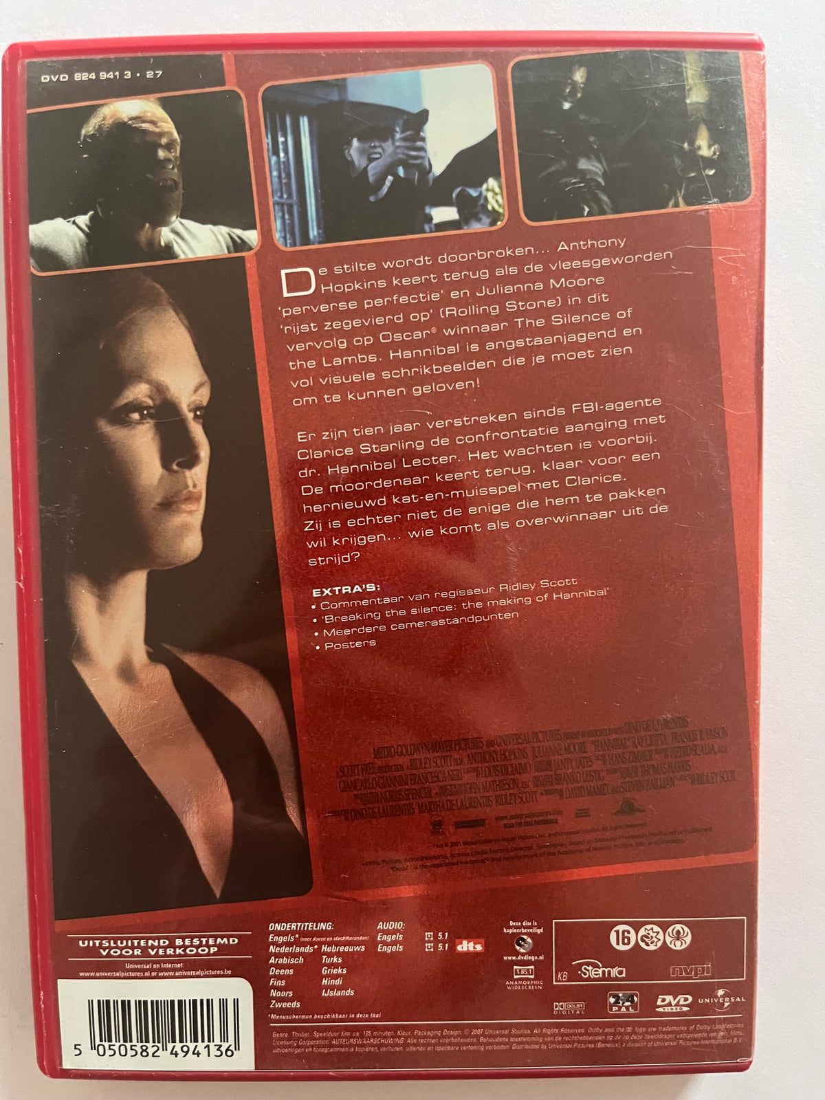 Hannibal – DVD (2001) | Anthony Hopkins & Julianne Moore