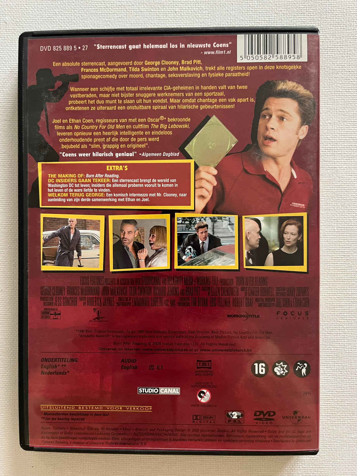 Burn After Reading – DVD (2008) | Brad Pitt & George Clooney
