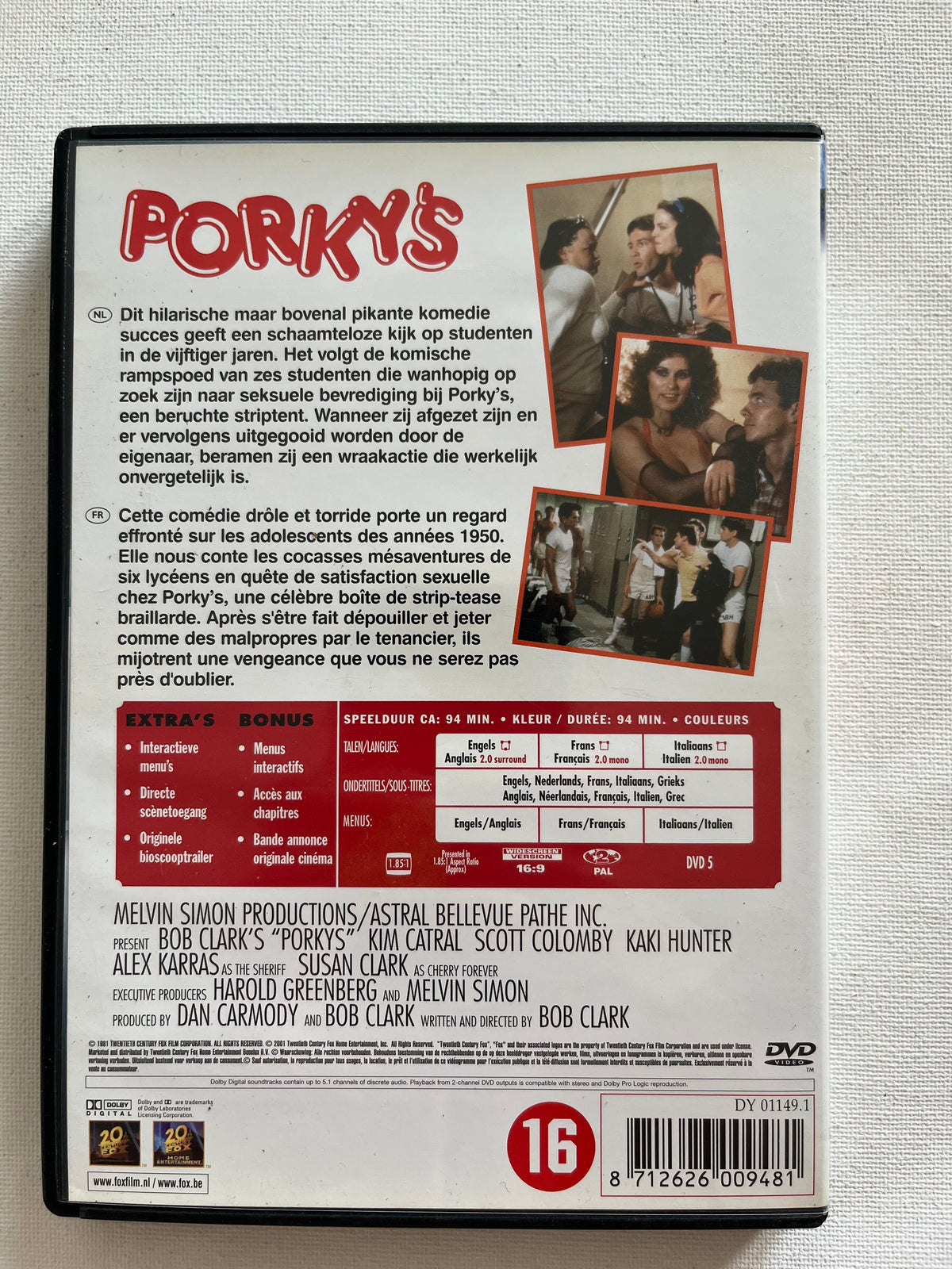 Porky’s – DVD (1981) | Dan Monahan & Mark Herrier