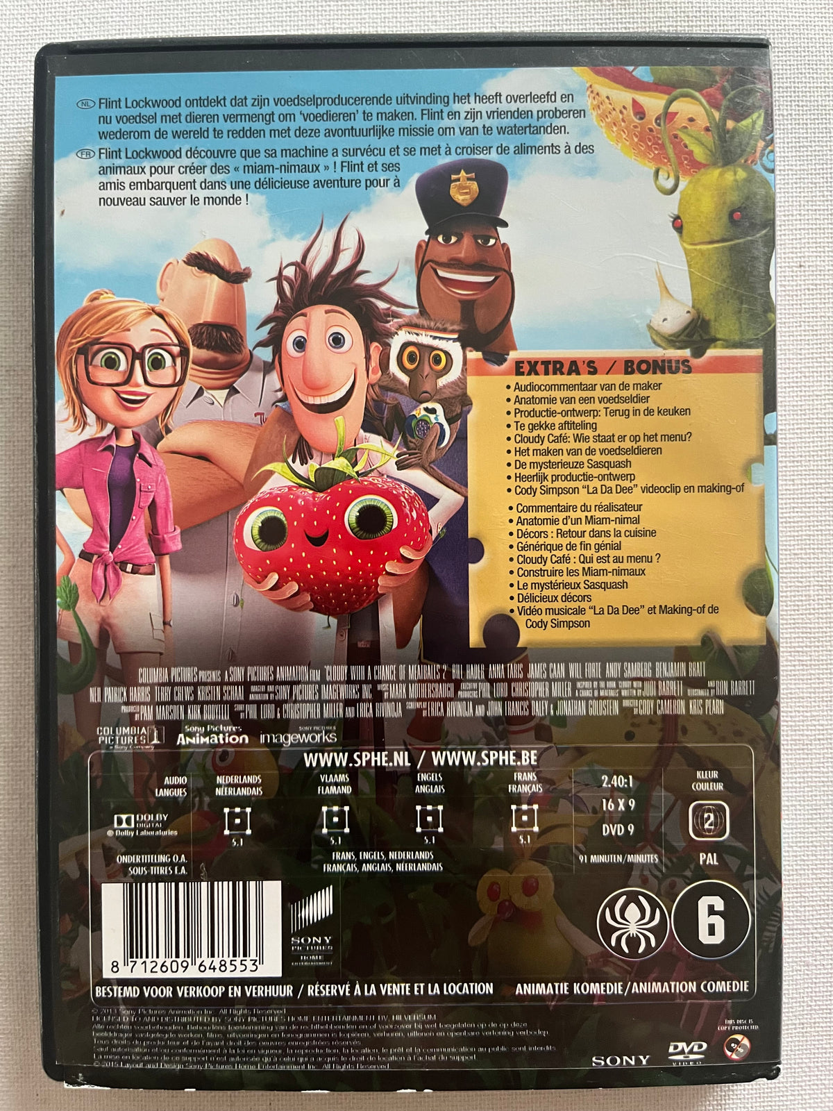 Cloudy with a Chance of Meatballs 2 – DVD (2013) | Bill Hader & Anna Fa